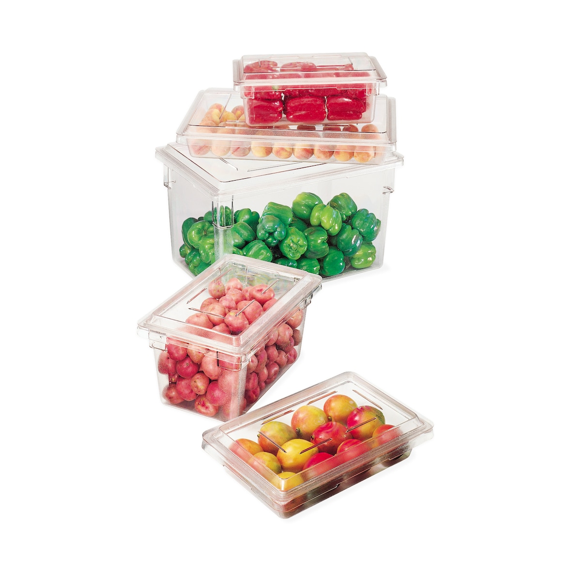 CAMBRO - 18263CW-135 - Scatola di stoccaggio 18,9 L - 66 x 46 x 9 cm - Trasparente (Coperchio non incluso).