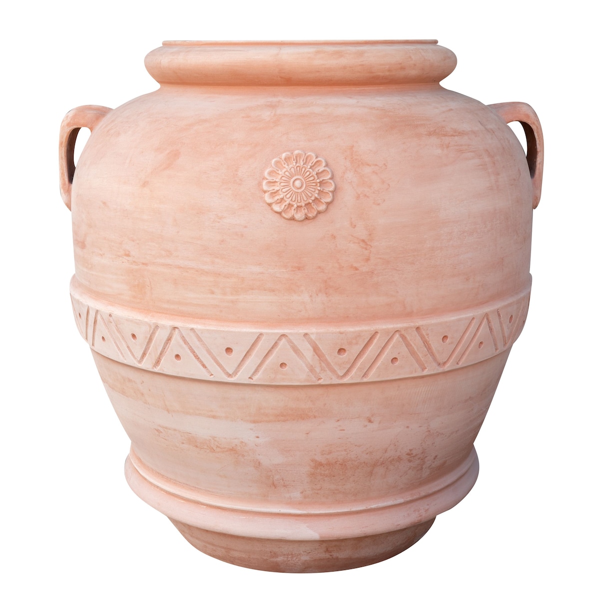 Orcio in terracotta Galestro festonato 100% Made in Italy, interamente fatto a mano diametro 130 cm altezza 140 cm Fatto a Mano Perfetto per Interni