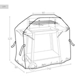 thumbnail of Funda para barbacoa impermeable 142x60x120 cm Aktive