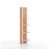 thumbnail of Oreste Luchetta Libreria a colonna RIBE in MDF H.170 x L.41,5 x P.21,5 cm finitura Bianco opaco e Rovere