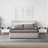 thumbnail of Tables de chevet murales 2 pcs blanc 45x26x28,5 cm – Modèle Aspect Nuit