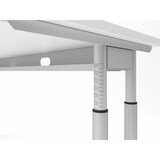 thumbnail of PROREGAL Schreibtisch Nilo | Ahorn | Graues Gestell | BxT 180x80cm | Arbeitshöhe 68-82cm | höhenjustierbar, 1cm Raster | C-Fuß-Gestell | Bürotisch