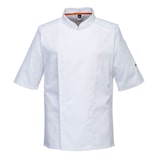 thumbnail of Portwest - Veste de cuisine manches courtes en tissu aéré Blanc Taille M