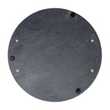 thumbnail of Schiefer Buffet-Platte, Servierplatte, Schieferplatte, Käseplatte 30 cm rund mit Griff naturbelassen