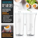 thumbnail of Arendo Eierkocher Messbecher, Passgenau, lebensmittelecht, mit Ausguss