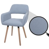 thumbnail of Décoshop26 - Chaise de salle à manger avec accoudoirs 80x56x53 cm en tissu velours côtelé gris clair pieds bois hêtre 04_0009834