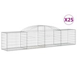 thumbnail of vidaXL Gabionen mit Hochbogen 25 Stk. 300x50x60/80 cm Verzinktes Eisen