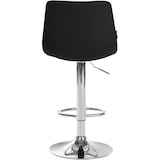 thumbnail of Conjunto de 2 bancos de bar em imitação de pele Jerry preto/cromo