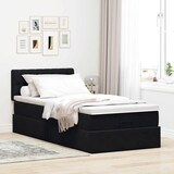 thumbnail of vidaXL Ottoman-Bett mit Matratze Schwarz 100x200 cm Samt