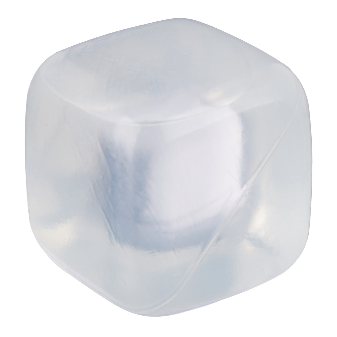 Relaxdays Eiswürfel wiederverwendbar, 24 Stück, XXL Dauereiswürfel Kunststoff, Partyeiswürfel für Getränke, transparent