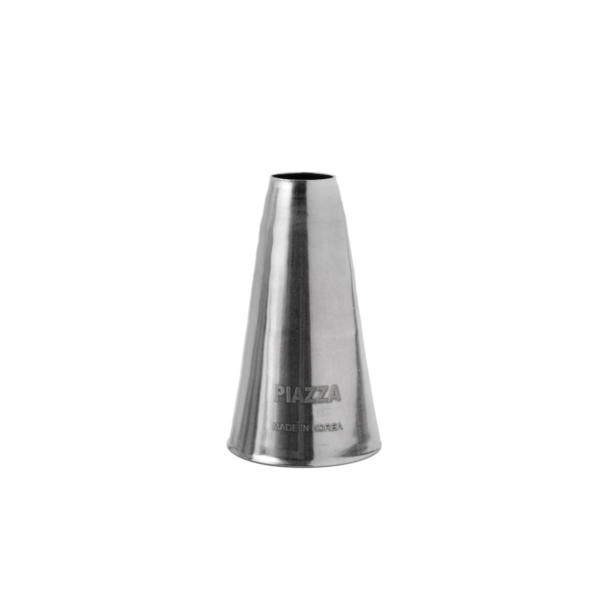 Decoratiespuitmondjes/spuitmondjes van roestvrij staal met ronde opening van 10 mm, set van 2