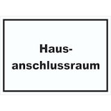 thumbnail of Hausanschlussraum Schild mit Text HAR waagerecht A3 Rückseite selbstklebend