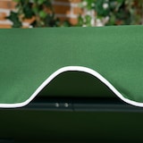thumbnail of Outsunny Baloiço de Jardim de 3 Lugares com Almofada Toldo Ajustável e Estrutura de Metal 172x110x153cm Verde e Branco