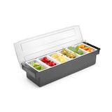 thumbnail of Caixa de ingredientes - 6 compartimentos em ABS preto - HENDI