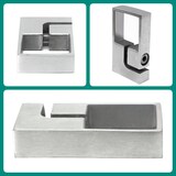 thumbnail of PRIOstahl Klemmstück Wandanker Rohrklemme Ø 40 x 40 x 2 mm für Vierkantrohre aus Edelstahl V2A