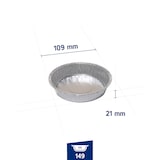 thumbnail of Cuki Professional vaschetta tonda alluminio  T11G - ø 10,9cm - h 2cm silver - (1 cf x 100 pz)
