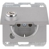 thumbnail of Berker SCHUKO-Steckdose alu/mt 47637003