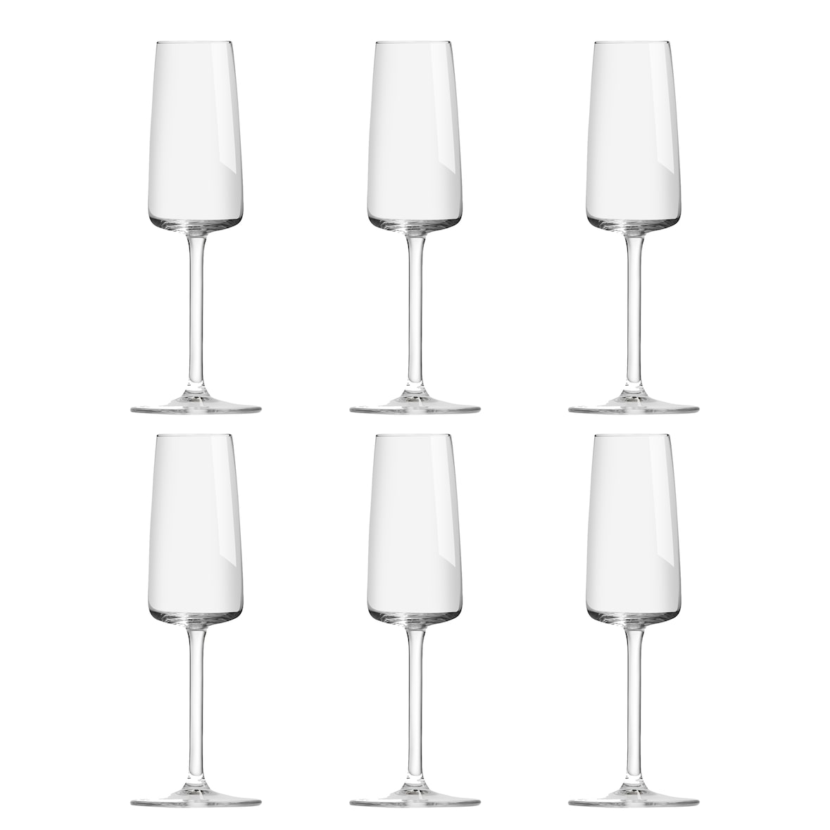 Royal Leerdam Sektflöte Grandeur 22 cl - Transparent 6 Stück