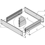 thumbnail of SCHROFF 19"- Einschub Aluminium (Grundbausatz) - MULTIPAC GRUNDAUSB.3HE 460T