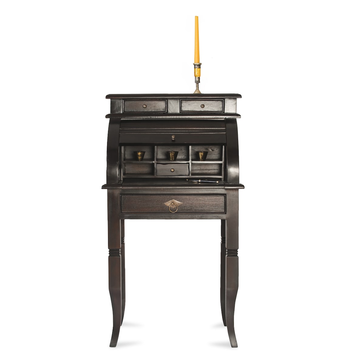 SIT Möbel Sekretär | L 55 x B 41 x H 100 cm | dunkelbraun | 9853-30 | Serie Samba