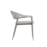 thumbnail of METRO PROFESSIONAL Stapelstoel met armleuningen, incl. kussen, staal/polyrattan/polyester, champagne