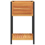 thumbnail of vidaXL Pflanzkübel mit Ablage 45x45x80 cm Massivholz Akazie und Stahl