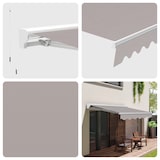 thumbnail of Wasabi - Toldo Exterior Enrollable 4x2,5 Gris Poliéster – Estructura Semicofre de Aluminio – Lona Protección Solar