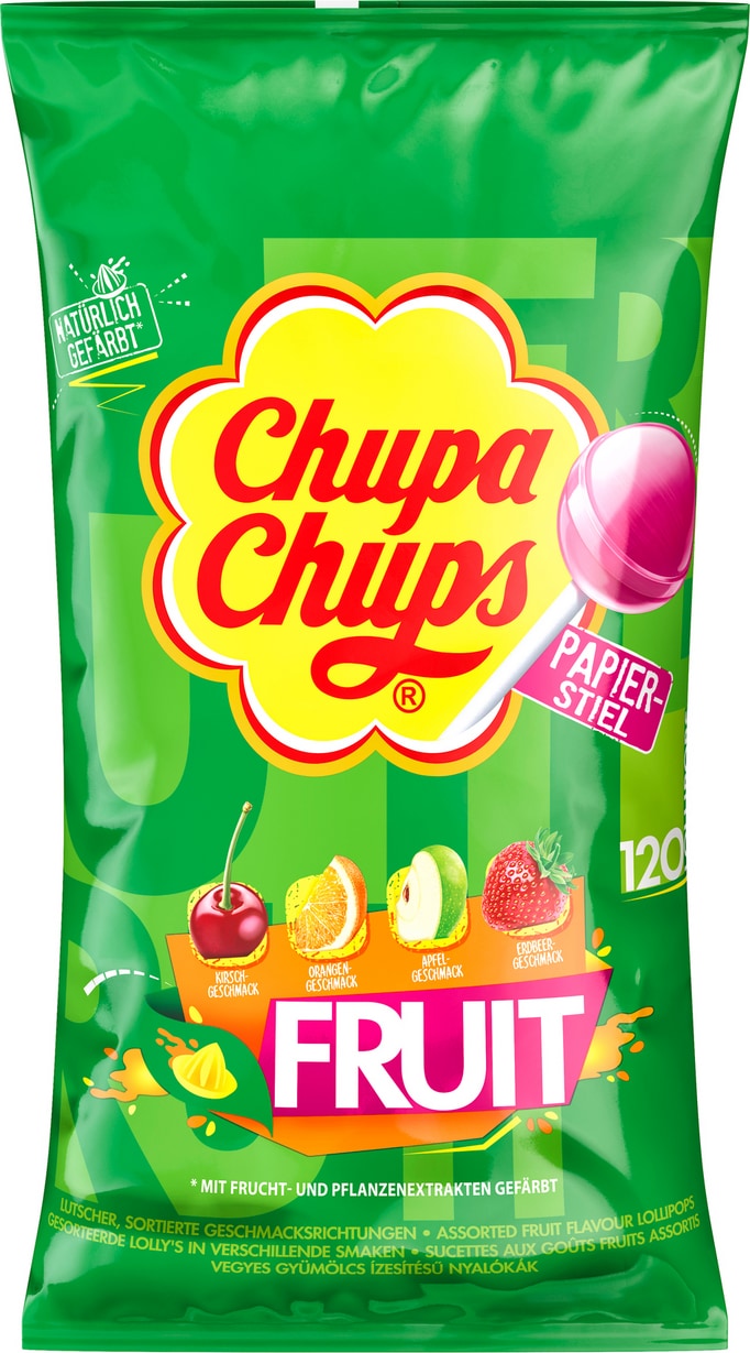 Chupa Chups Lutscher Fruit 120 Stück (1,44kg)