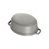 thumbnail of Cocotte Ovalada Staub De 27 Cm Color Gris Grafito