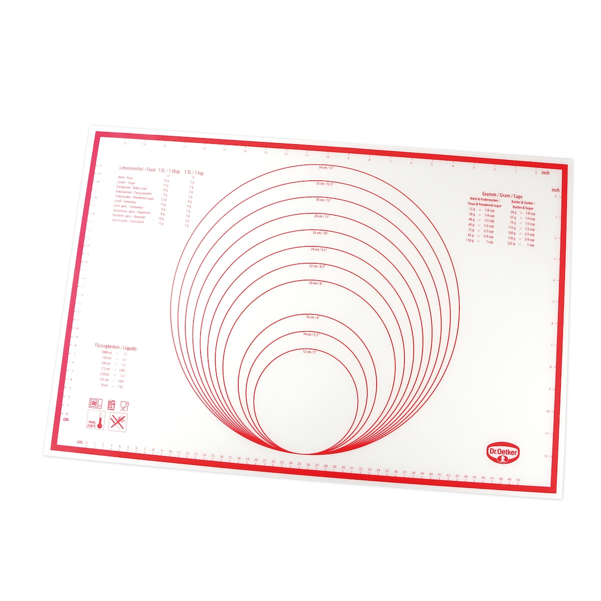 DR OETKER Silikonmatte 60x40cm Flexxibel