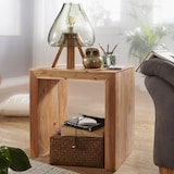 thumbnail of FineBuy Beistelltisch Massivholz 60x35cm Wohnzimmertisch Landhausstil Couchtisch