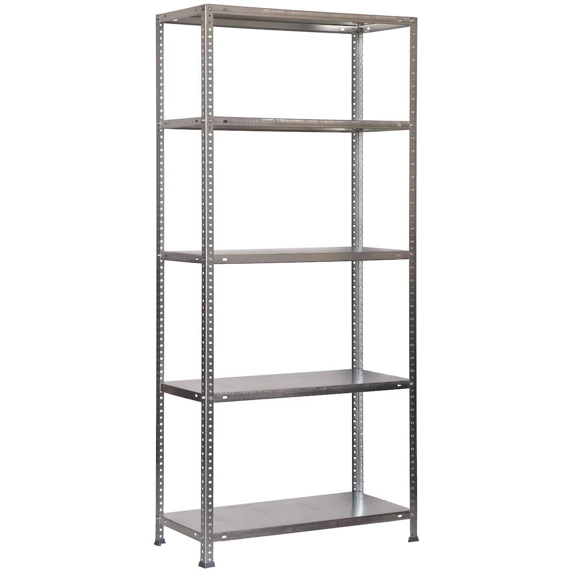 Scaffale in metallo con viti Comfort 5 ripiani. Colore galvanizzato 2000x1100x500 mm