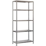 thumbnail of Scaffale in metallo con viti Comfort 5 ripiani. Colore galvanizzato 2000x1100x500 mm