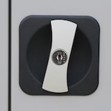 thumbnail of Lüllmann® Flügeltürenschrank, 5 OH, 1950 x 1200 x 422 mm, lichtgrau/anthrazit