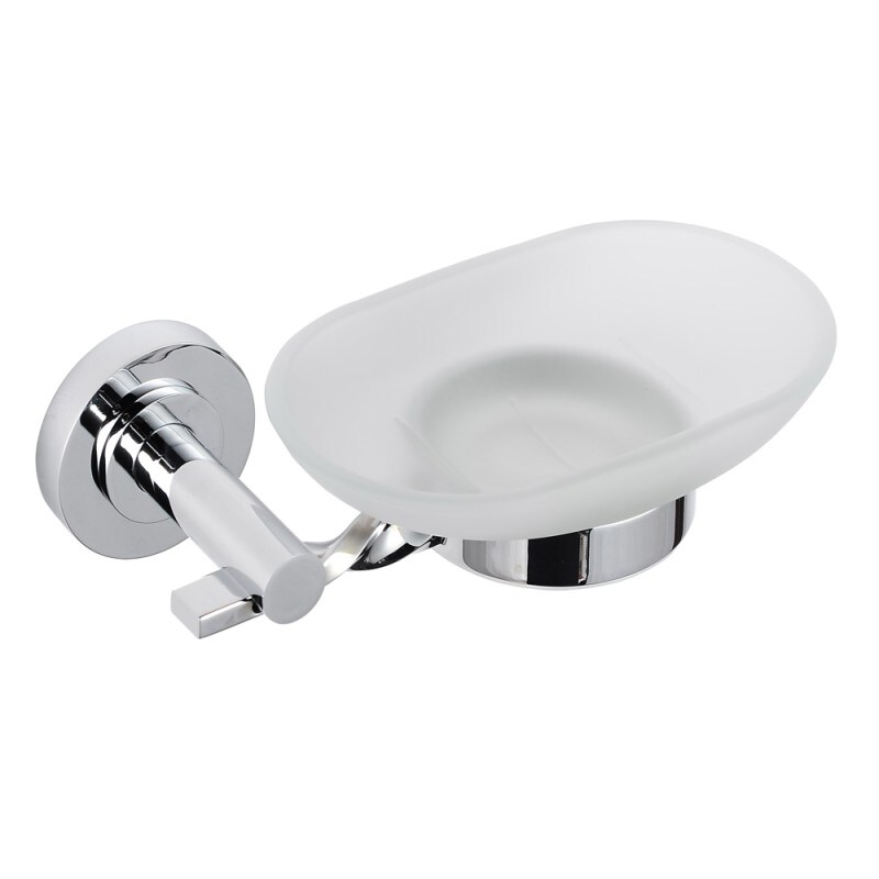 Porta Sapone Saponetta a Parete da Bagno Narciso Ottone Cromato , , 1 pz.