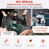 thumbnail of Qualinos 50x Schwarz (9005) Ersatzteil-Set für Doppelstabmatten Klemmbock 40mm und V2A Nietmutter ohne Schraube