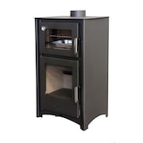 thumbnail of MF - Salamandra a Lenha com Forno Aroa de 12 kW em Aço com Câmara de Vermiculite e Forno Refratário – Inclui Bandeja e Grelha