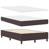 thumbnail of vidaXL Boxspringbett mit Kopfteil Dunkelbraun 120 x 200 cm Stoff
