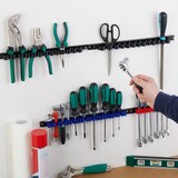 thumbnail of Relaxdays Werkzeughalter 4-teiliges Set, Werkzeugleiste für Wand, Doppelklammern, für Schraubenzieher, Kunststoff, bunt