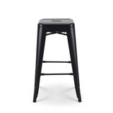 thumbnail of Tabouret de bar en métal noir mat - Hauteur 76cm