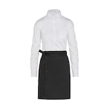 thumbnail of BRUSSELS - Short Bistro Apron with Pocket: One Size / White