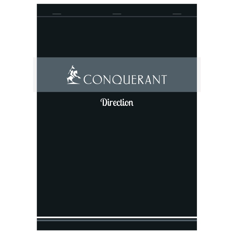 Lot de 5 Bloc Direction agrafé A4, 200p./100 feuilles 70g/m², quadrillé 5x5