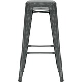 thumbnail of CHEFGASTRO Barhocker PALM BEACH HxBxT 77x43x43cm Metall Grau Barstuhl