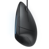thumbnail of CSL ergonomische Maus kabelgebunden, optische vertikale Mouse, Vorbeugung gegen Mausarm/Tennisarm (RSI)