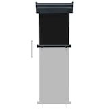 thumbnail of Helloshop26 - Toldo lateral retrátil/tela de privacidade para pátio jardim terraço varanda 60 x 250 cm preto 02_0007036