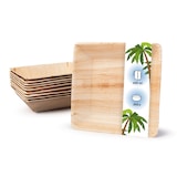 thumbnail of onlyleaf 300 Stück quadratische Einwegschalen Palmblattschalen 600 ml für Partys, umweltfreundliches Biogeschirr, Einmalgeschirr, biologisch abbaubar