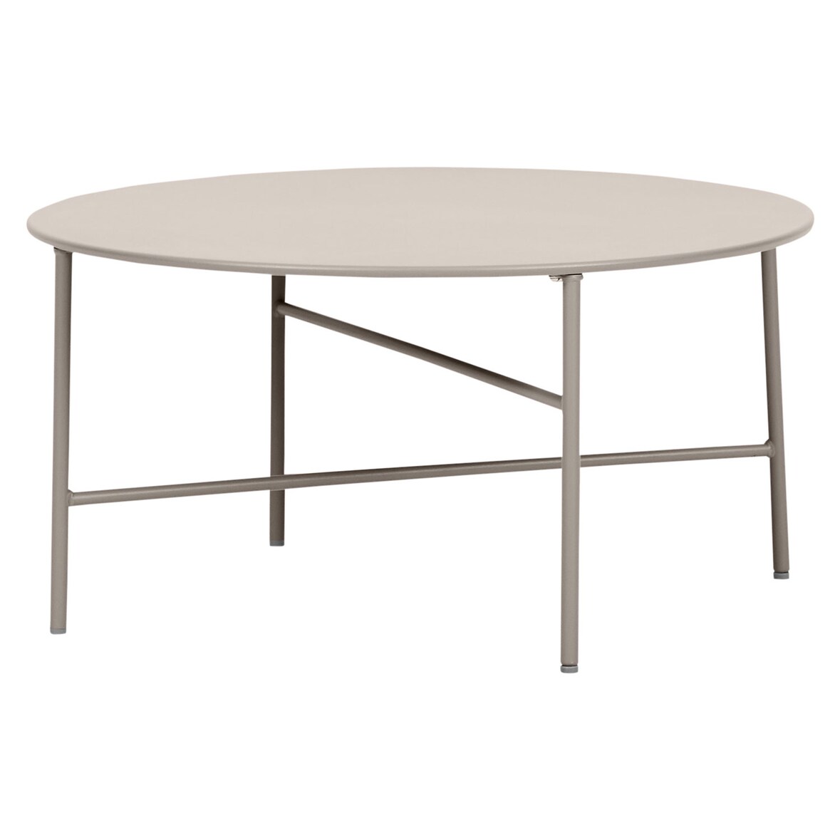 Beistelltisch 'Pesetos' Metall Ø70xH35cm - Hellgrau