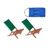 thumbnail of Klappstuhl Strandstuhl Anglerstuhl Gartenstuhl Stuhl zum Zusammenstecken grüner Bezug V-10-352
