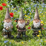 thumbnail of Nain de jardin en résine jardinier 40 cm Hache Sid