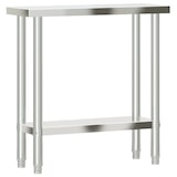 thumbnail of Mesa de trabajo de cocina acero inoxidable 82,5x30x85 cm
